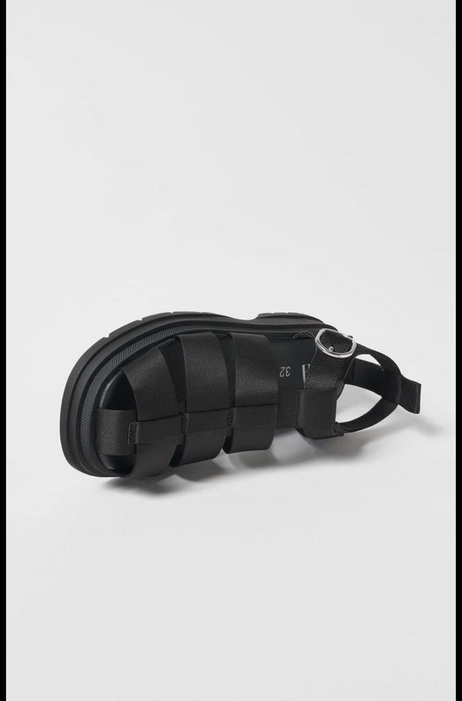 Zara Siyah Kadın Sandalet - Görsel 4