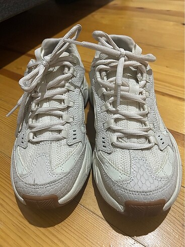 36,5 Beden Skechers stamina krem kadın ayakkabı