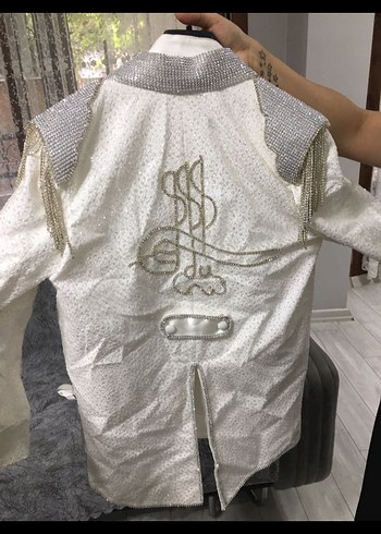 Diğer Taş Detaylı Beyaz Klasik Çocuk sünnet Takımı