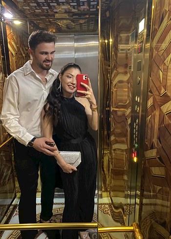 Siyah Parlak Baskılı boyundan düğmeli tulum
