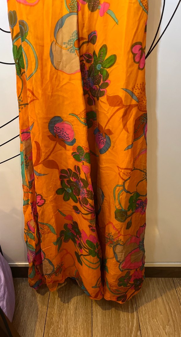 Renkli Desenli Bohem Uzun Elbise - Görsel 4