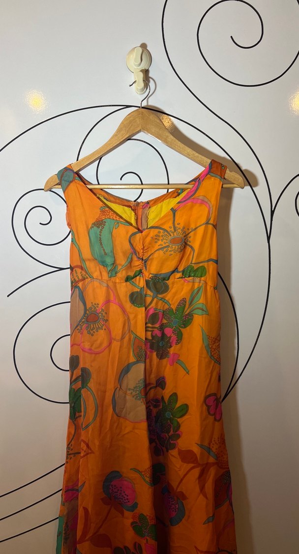 Renkli Desenli Bohem Uzun Elbise - Görsel 3