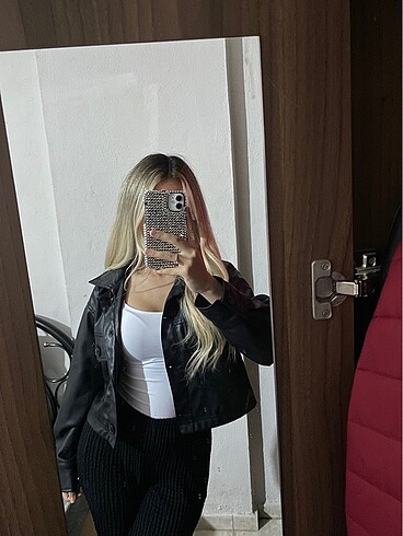 Stradivarius deri ceket