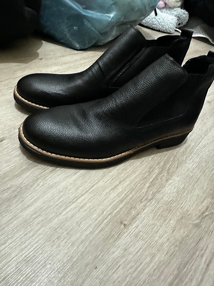 Siyah Deri Erkek Bot - Tokalı - Görsel 2