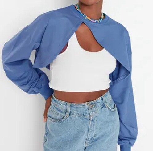 Crop sweatshırt
