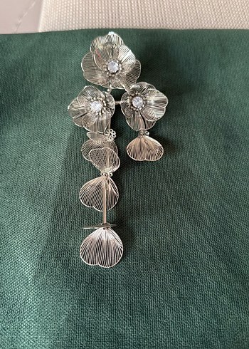 Uzun Çiçekli Küpe - Görsel 2