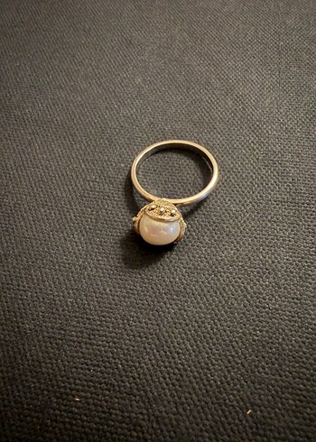 İnci gümüş yüzük - Görsel 4