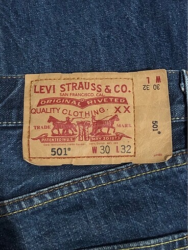 30 Beden lacivert Renk levis 501 dusuk bel jean
