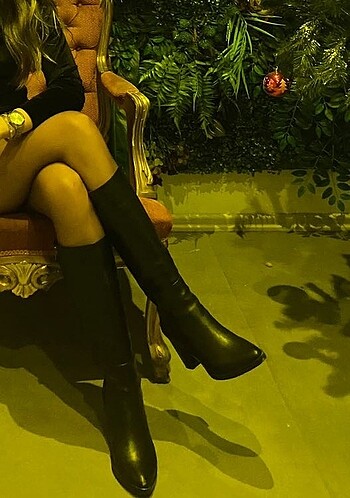 38 Beden siyah Renk Topuklu çizme