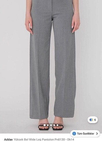 Addax yüksek bel wide leg pantolon