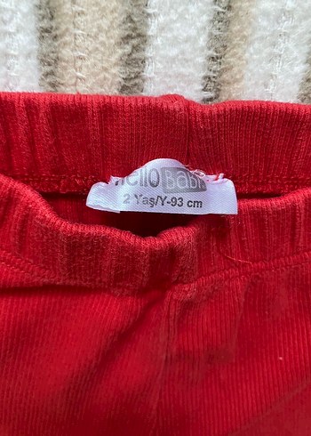 Kırmızı Fitilli Tayt/Pantolon  - Görsel 5