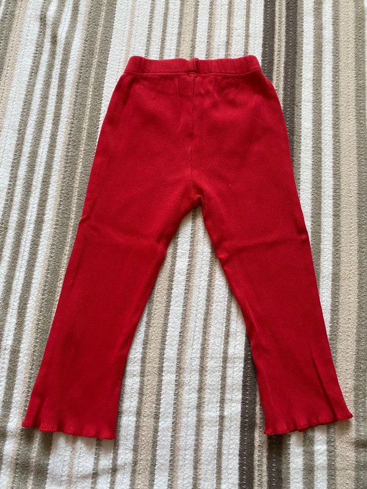 Kırmızı Fitilli Tayt/Pantolon  - Görsel 4