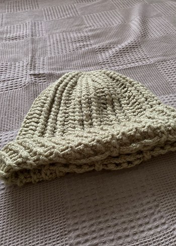  El Örgüsü | Kum Beji Ribana Beanie - Görsel 4