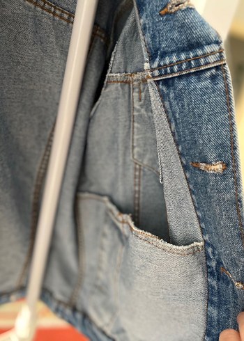 Özel Nakışlı Levi's 501 Denim Ceket - Görsel 6