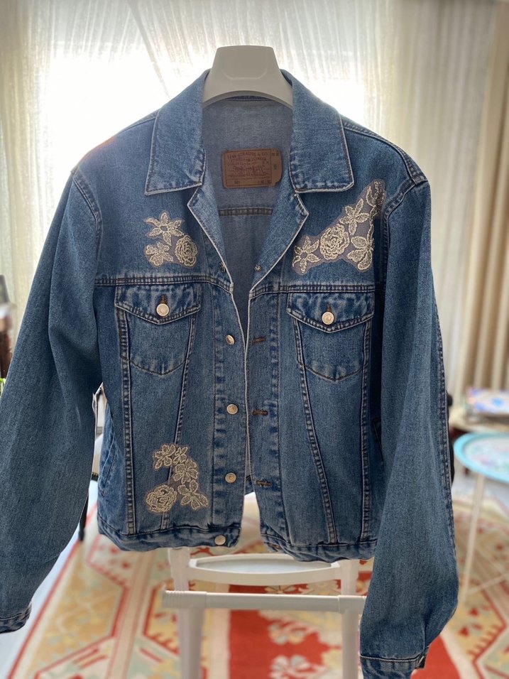 Özel Nakışlı Levi's 501 Denim Ceket - Görsel 2