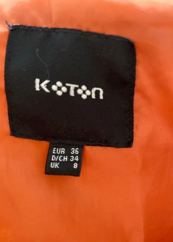 Koton Turuncu Şişme Mont  (36/S Beden) - Görsel 6