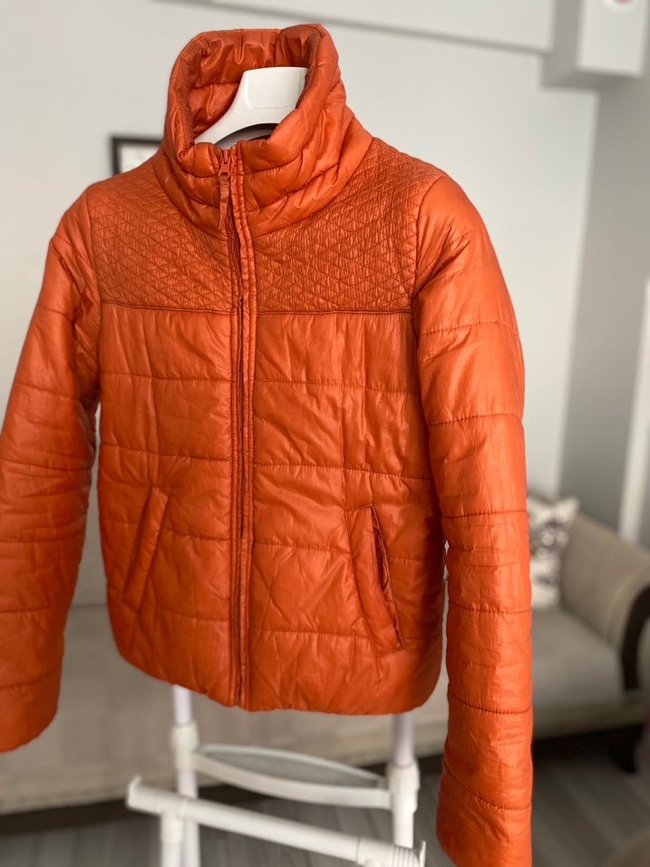 Koton Turuncu Şişme Mont  (36/S Beden) - Görsel 3