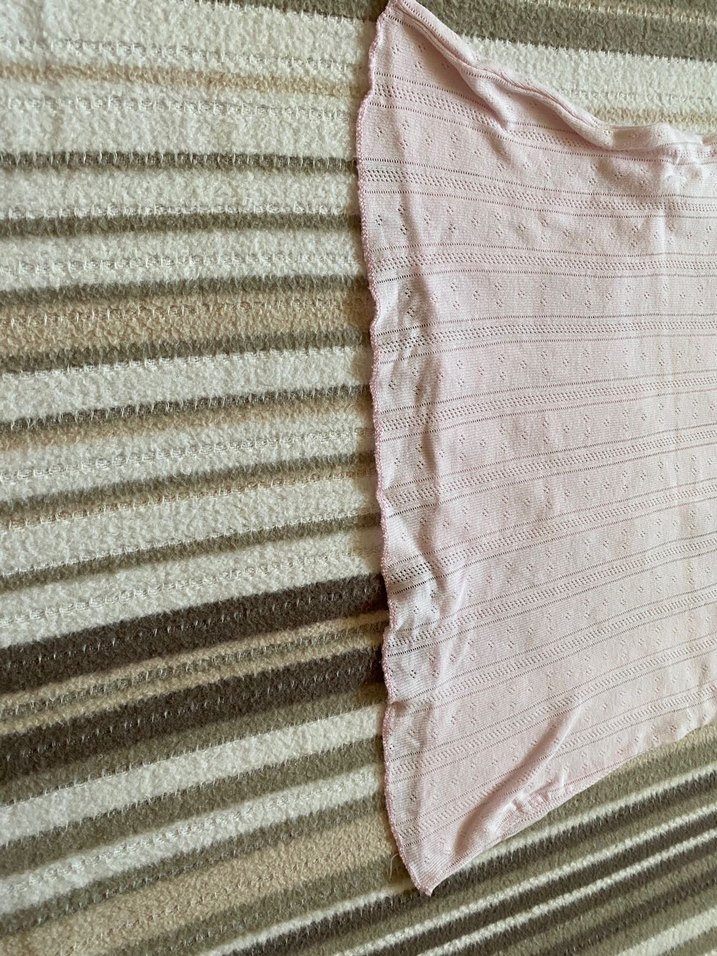 Koton Baby Pembe Örgü Desenli Tişört - Görsel 5