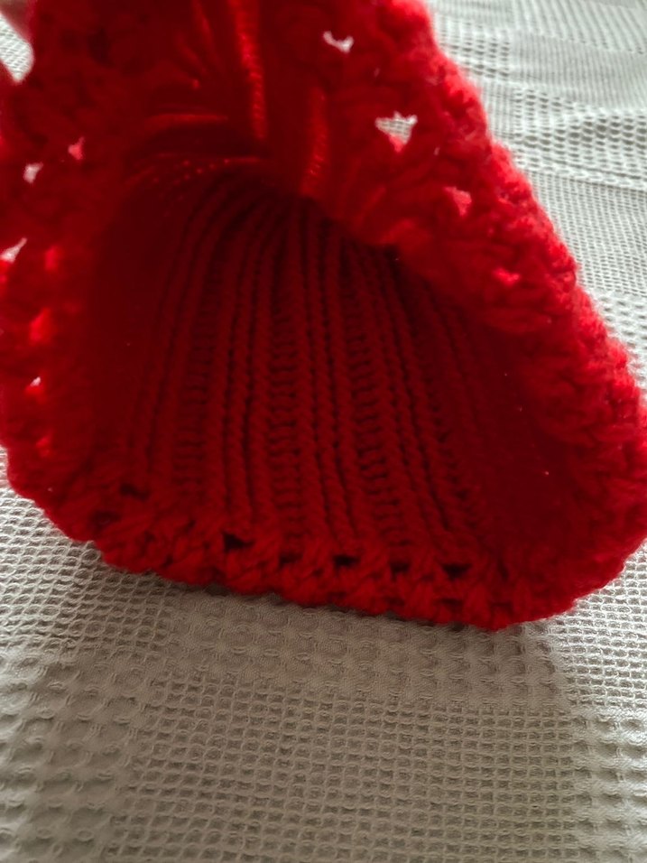 Kadın Kırmızı Örgü Bere - Görsel 4