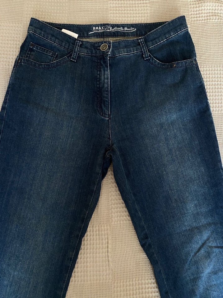 Lacivert kot pantolon - Görsel 5