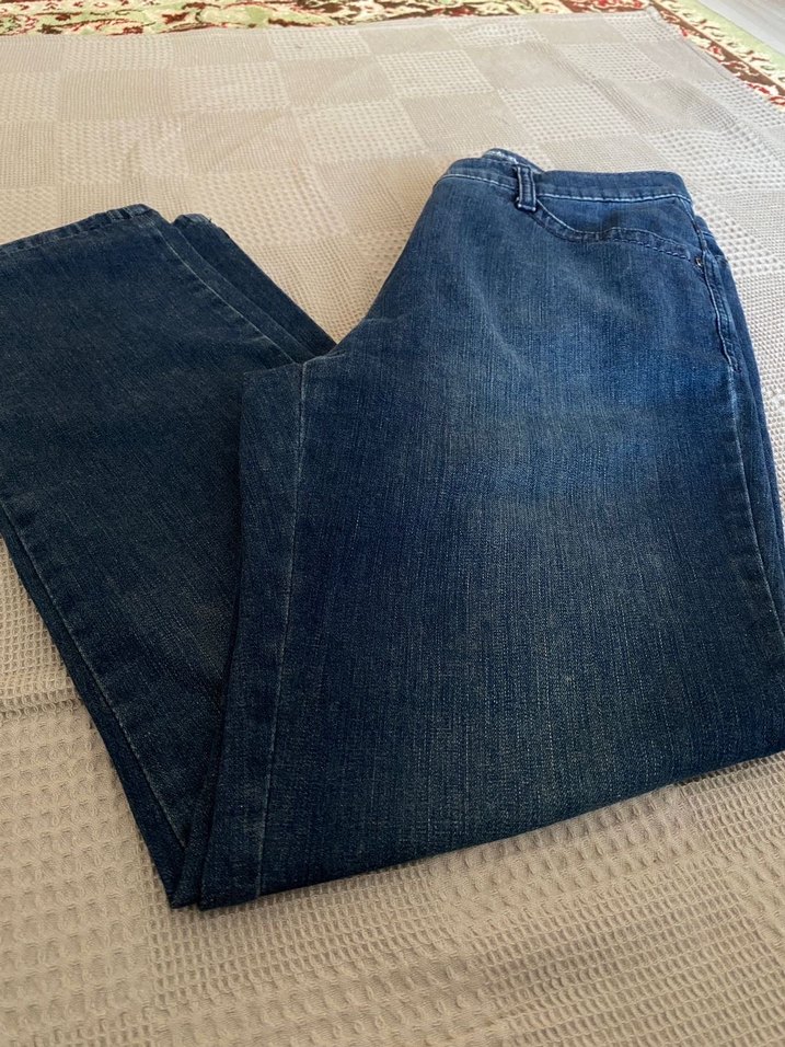 Lacivert kot pantolon - Görsel 2