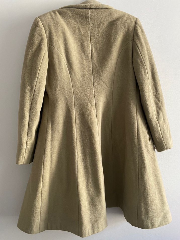 Yeşil renkli midi boy manto - Görsel 5