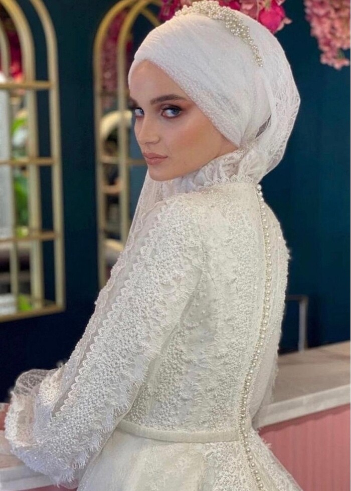 Aysira Tesettür Gelinlik kiralık - Görsel 5