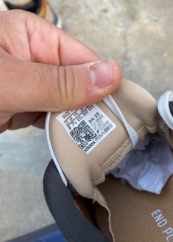 Bej Erkek Spor Ayakkabı Bağcıklı Model - Görsel 5