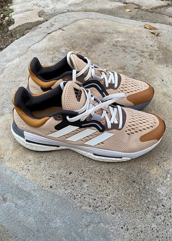 Bej Erkek Spor Ayakkabı Bağcıklı Model - Görsel 3