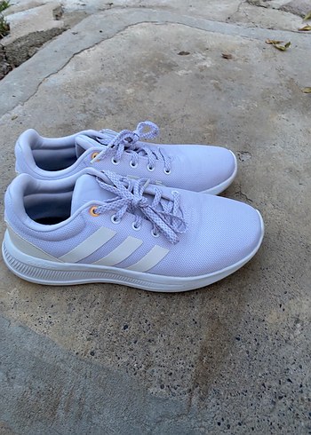 Beyaz Kadın Spor Ayakkabı Blok Topuklu - Görsel 3