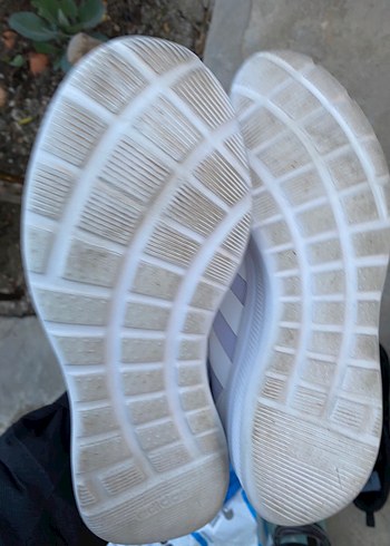 Beyaz Kadın Spor Ayakkabı Blok Topuklu - Görsel 6