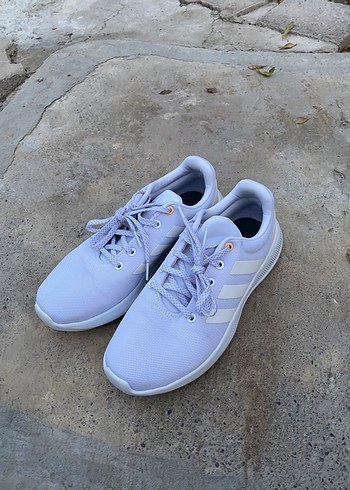 Beyaz Kadın Spor Ayakkabı Blok Topuklu - Görsel 2