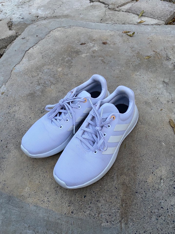 Beyaz Kadın Spor Ayakkabı Blok Topuklu - Görsel 2