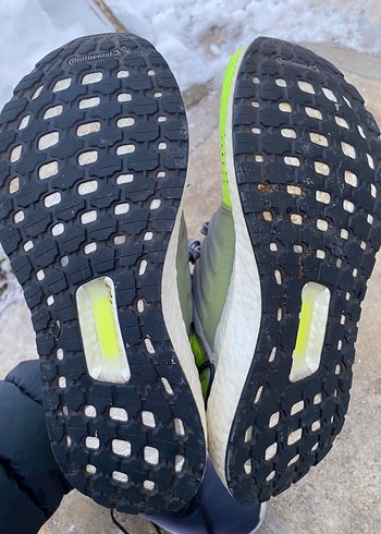 Gri Neon Erkek Koşu Ayakkabısı Velcro - Görsel 5