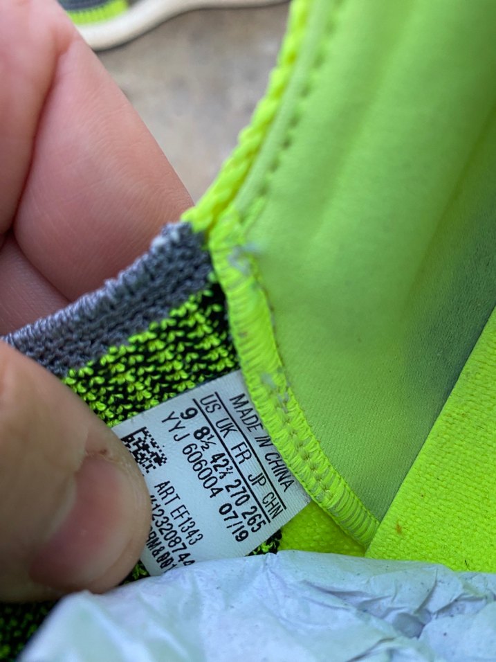 Gri Neon Erkek Koşu Ayakkabısı Velcro - Görsel 4