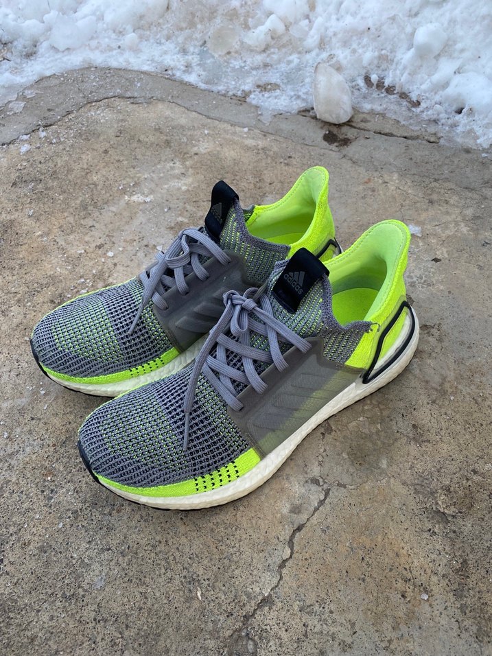 Gri Neon Erkek Koşu Ayakkabısı Velcro - Görsel 2