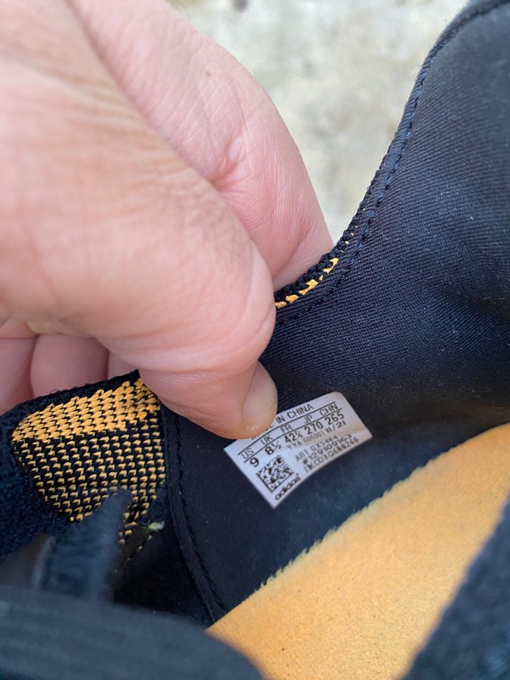 Siyah Turuncu Erkek Spor Ayakkabı Velcro - Görsel 5