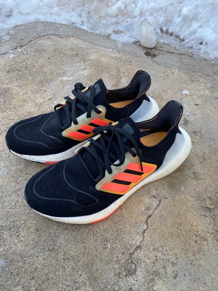 Siyah Turuncu Erkek Spor Ayakkabı Velcro - Görsel 2