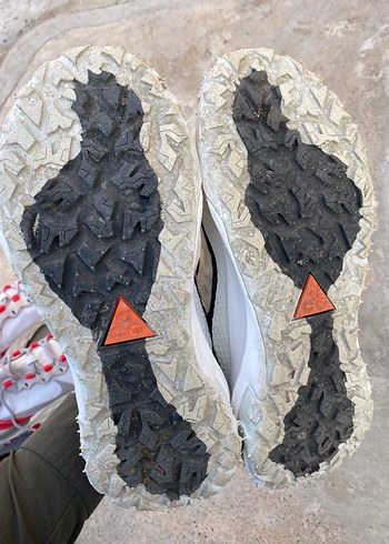 Erkek Gri Beyaz Spor Ayakkabı Velcro Bağcıklı - Görsel 3