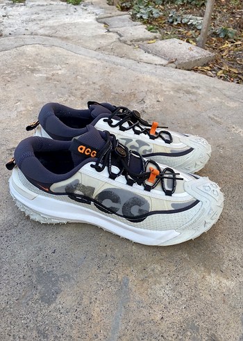 Erkek Gri Beyaz Spor Ayakkabı Velcro Bağcıklı - Görsel 5