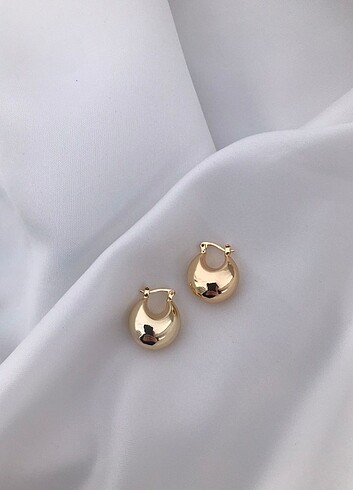 Gold , Silver Renk Küpe