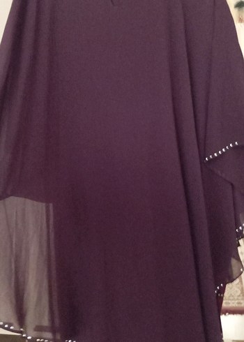 Abıye bordo renkte elbise - Görsel 8