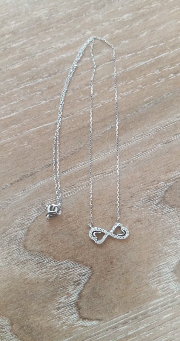 sonsuzluk kolye 925 ayar - Görsel 2