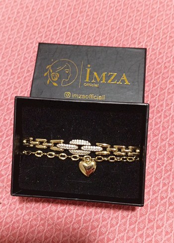 Altın Renkli Zincir Detaylı Kadın Bileklik - Görsel 4