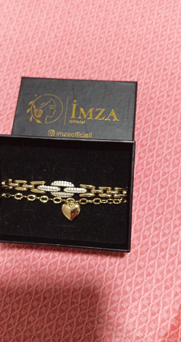 Altın Renkli Zincir Detaylı Kadın Bileklik - Görsel 3