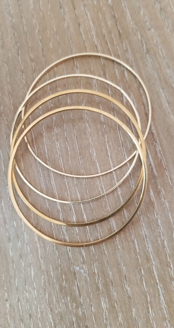 Altın Renkli Boncuklu Kadın Bileklik - Görsel 3