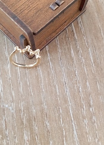 Altın Renkli Boncuklu Kadın Yüzükleri - Görsel 5