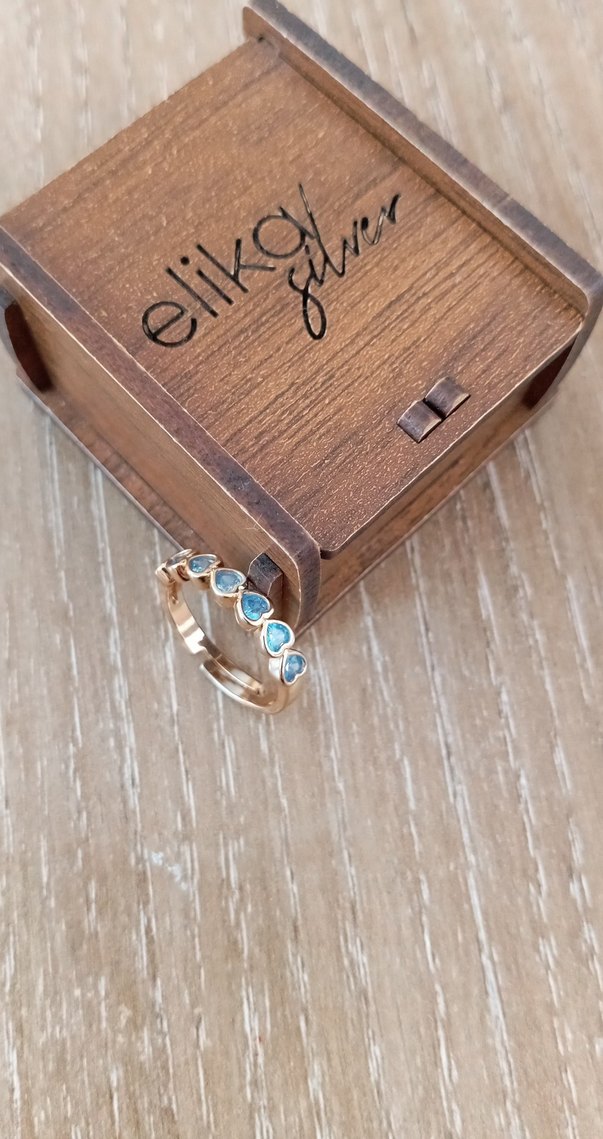 Altın Renkli Boncuklu Kadın Yüzükleri - Görsel 3