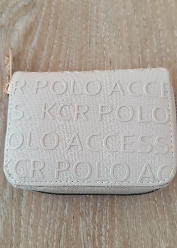 Nakışlı Bej Deri Fermuarlı Kadın Cüzdanı - Görsel 5