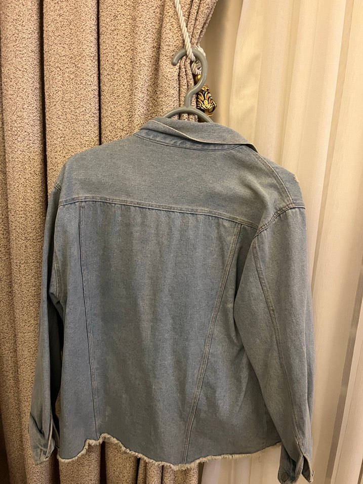 Düğmeli Kadın Denim Ceket - Görsel 2